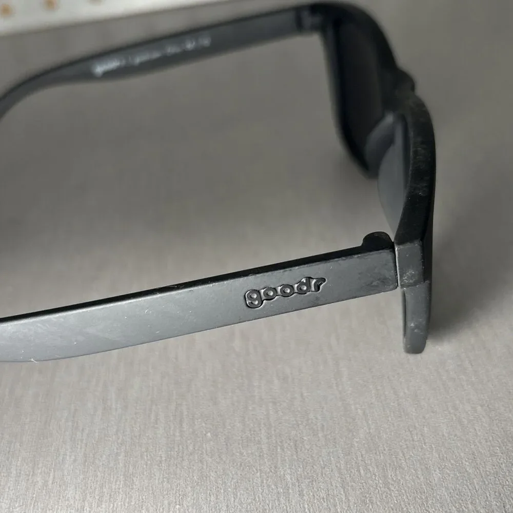Goodr Sunglasses Back 9 Blackout Black Polarized Sports Active Running Golf